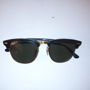 Ray-Ban Black and Gold Sunglasses